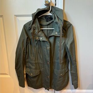 Olive Green Zip up Jacket